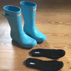 Hunter short rain boots